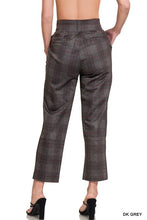 Load image into Gallery viewer, PLAID PULL-ON STRETCH DRESS PANTS
