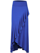 Load image into Gallery viewer, Layered High Low Ruffle Maxi Skirt
