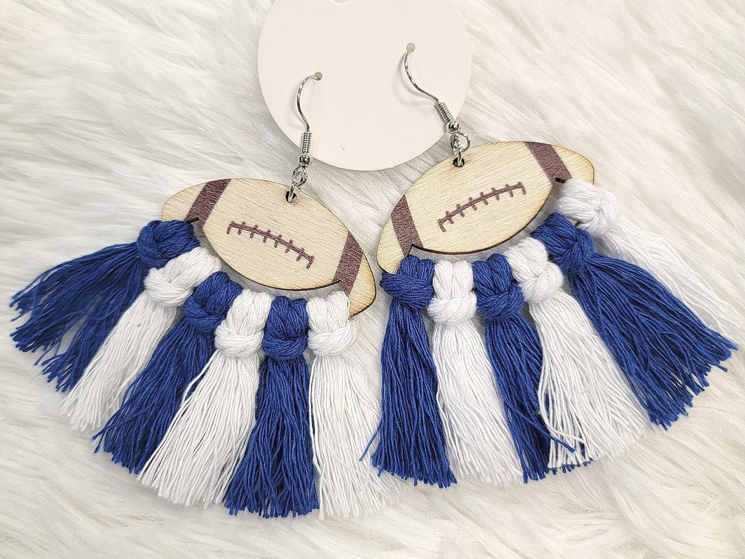 Tassel Football Earrings