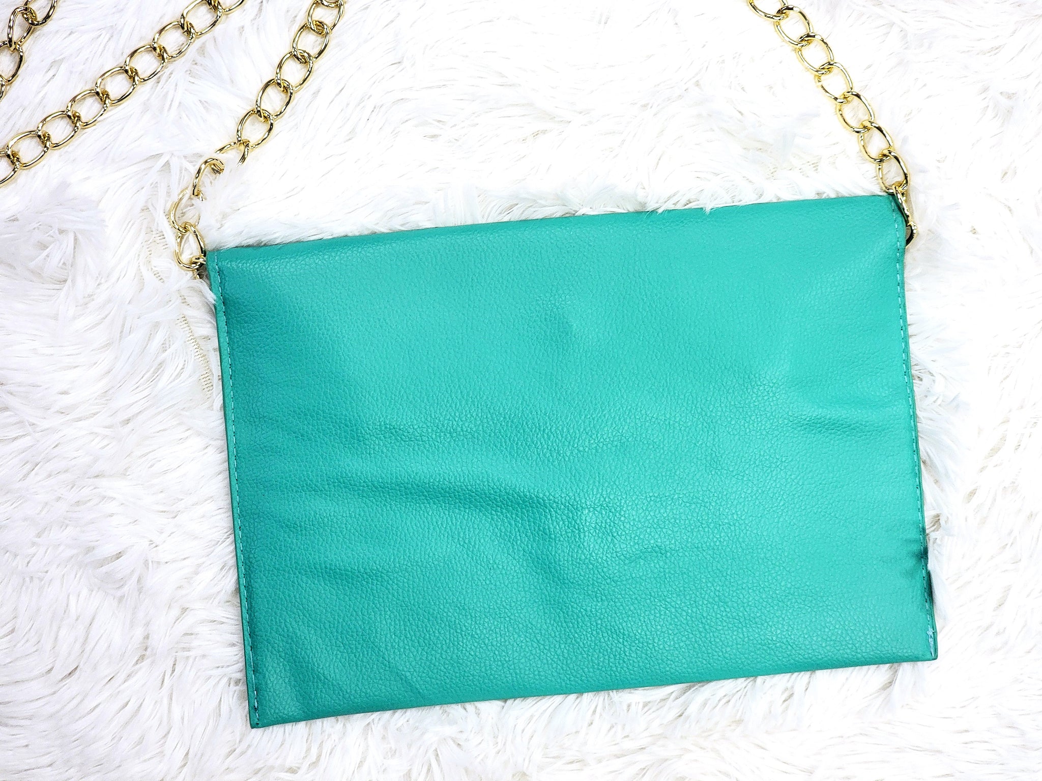 Teal Breeze Clutch Purse The Key Boutique