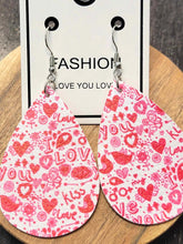 Load image into Gallery viewer, Valentine&#39;s Day Faux Leather Earrings
