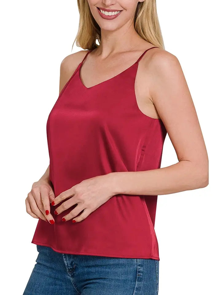 Satin V-Neck Cami