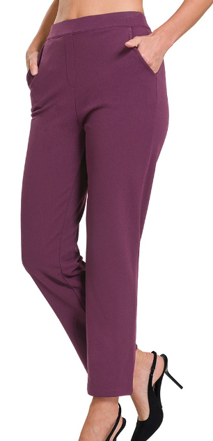 Stretch Pull-On Dress Pants