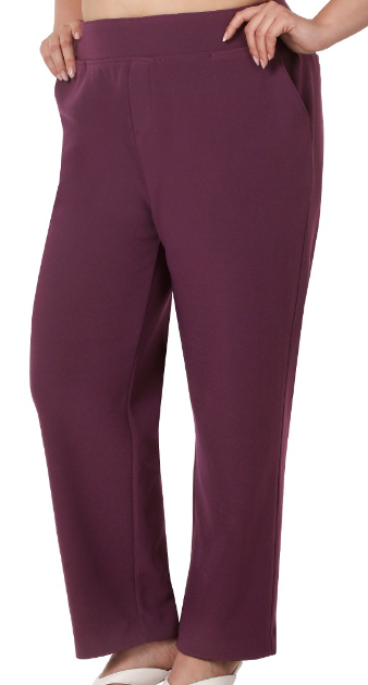 Stretch Pull-On Dress Pants