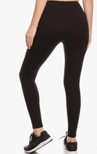 Load image into Gallery viewer, Solid Fleece Lined Sports Leggings
