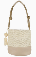 Load image into Gallery viewer, Straw Bucket Bag with Tassel
