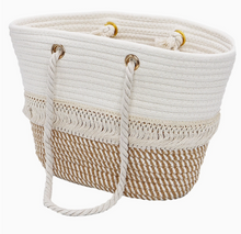 Load image into Gallery viewer, Shabby Chic Braided Tote
