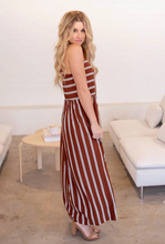 Load image into Gallery viewer, Dawn Striped High Neck Maxi Dress
