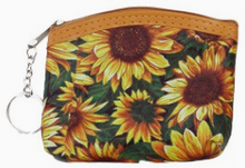 Load image into Gallery viewer, Sunflower Coin Bag Keychain
