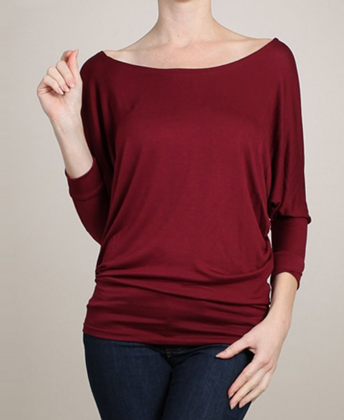 Spring Bloom Dolman Sleeve Blouse