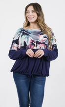 Load image into Gallery viewer, Plus Size Drawstring Blouse

