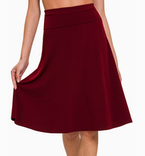 Load image into Gallery viewer, Fold Over A-Line Flared Skirt
