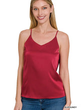 Load image into Gallery viewer, Satin V-Neck Cami
