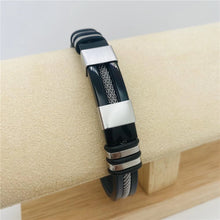 Load image into Gallery viewer, Men&#39;s Silicone Titanium Steel Bracelet
