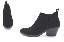 Load image into Gallery viewer, Ankle Boots with V Slit &amp; Block Heel
