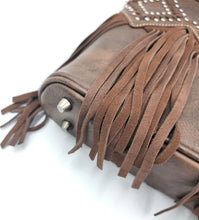 Load image into Gallery viewer, Genuine Leather Concealed Carry fringe crossbody
