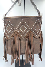 Load image into Gallery viewer, Genuine Leather Concealed Carry fringe crossbody
