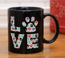 Load image into Gallery viewer, Paw Print Love Coffee Mug
